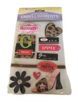 Miss Elizabeths Scrapbook Embellishments Beauty Fashion Girls Card Makin... - £4.70 GBP