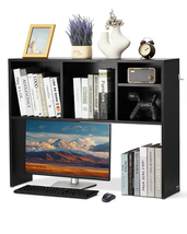 VEVOR Desktop Bookshelf, 1-Tier, 37" x 9.4" x 28.7", for Home &amp; Dorm, Black - $45.99