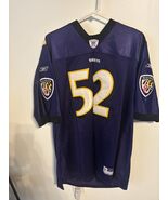 Baltimore Ravens Football Jersey XL Purple #52 R. Lewis Reebok Nylon - $60.00