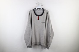Vintage 90s Champion Mens XL Thrashed Spell Out Crewneck Sweatshirt Heather Gray - £30.92 GBP