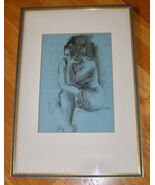 VINTAGE CHARCOAL DRAWING “NUDE STUDY” BY RICHARD SEGALMAN (AMERICAN,1934... - €38,67 EUR