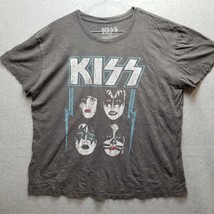 KISS Band Shirt Women&#39;s XXL Retro Dynasty Album Charcoal Gray Tee - £10.24 GBP