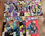Uncanny X-Men #250-258 Marvel Comic Book Psylocke Jubilee Mystique Lot o... - $77.39