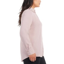 Dalia Women&#39;s Size Large Ash Lily Long Sleeve Button Front Shirt Blouse NWT - £12.18 GBP