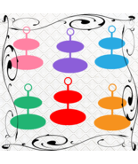 Color Stands-Digital ClipArt-PNG-Gift Tag-T shirt-Bakery Clip art-Cake P... - $37.30 MXN