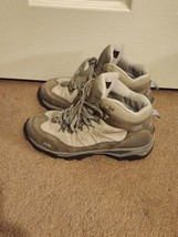 The North Face Mid Hiking Boots Womens Size 9 Gray Leather Outdoor Water... - $39.59
