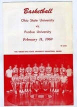 Ohio State Buckeyes v Purdue Boilermakers Basketball Program 1969 Rick Mount - £39.71 GBP