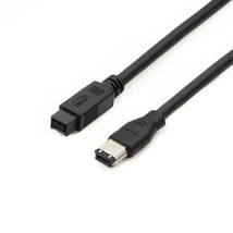 Firewire 800 To 400 9 To 6 Pin Cable (9Pin 6Pin) 6Ft, Ieee 1394 Firewire... - £15.73 GBP