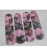 CUSTOM ~ PINK CAMO CAMOUFLAGE CEILING FAN ~ OAK TREE LEAF REALISTIC ~VER... - $164.37 CAD