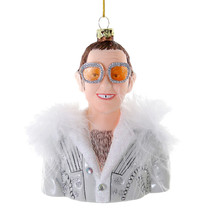 Elton John Ornament 5&quot; Glass Iconic Pop Music Singer Musician Christmas Tree New - £23.08 GBP