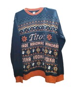 Tito&#39;s Handmade Vodka UniSex Ugly Holiday Sweater SZ Meduim- NEW! - $580.39 MXN