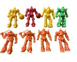 8x Small Plastic Robot Cupcake Toppers Boys Party Toy Lot - $8.38