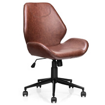 Office Home Leisure Chair Mid-Back Upholstered Swivel Height Adjustable ... - £161.25 GBP