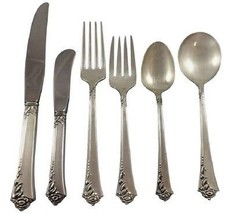 Damask Rose by Oneida Sterling Silver Flatware Set For 8 Service 49 Pieces - £1,698.98 GBP