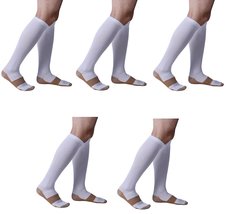 NuActiveSox Compression Socks (5 Pair) For Men &amp; Women - Reduce Swelling... - £23.73 GBP