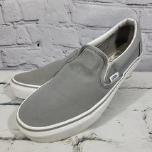 Vans Gray Classic Asher Slip On Skateboard Canvas Shoes Womens Size 8.5 ... - £11.92 GBP