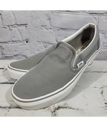 Vans Gray Classic Asher Slip On Skateboard Canvas Shoes Womens Size 8.5 ... - $14.84