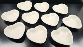 (10) Pfaltzgraff By Request 2004 Off White Heart Dishes Set Vintage Serv... - $108.57