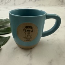 Hallmark Peanuts Lucy The Boss Coffee Mug Light Blue Etched Circles Cup - £22.13 GBP