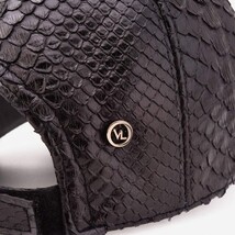 Boss Black Python Leather Cap image 5