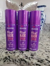 Lot of 3 Aussie Mega Hair Spray 24 Hour Flexible Hold 1.5 oz Travel Size - £17.76 GBP