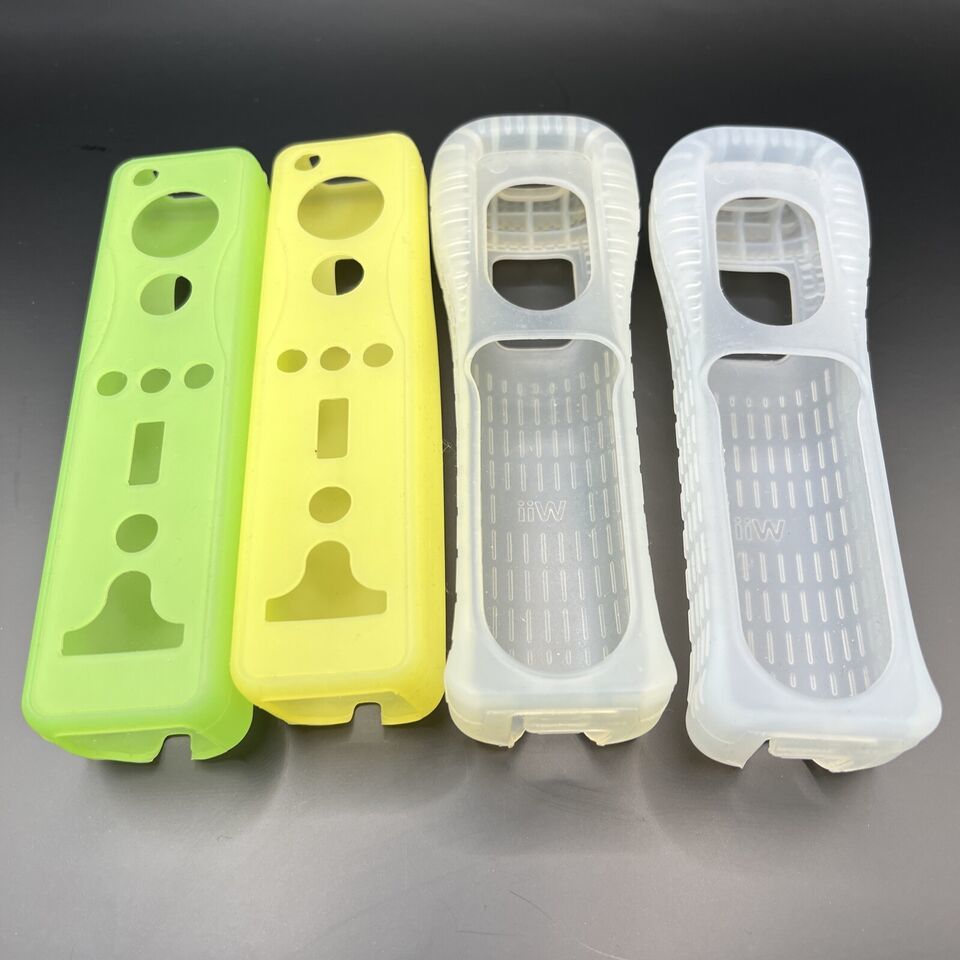 Nintendo Wii Silicone Controller Skin Sleeve Covers 2 Sets - $11.30