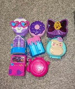 LOT OF 7 POLLY POCKET COMPACTS EUC L00K! - $21.31