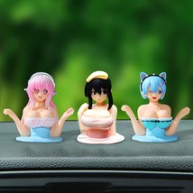 Kanako Chest Sha Girls Car Ornaments  Kawaii  Statue Car Dashd  Doll Figurine Ca - £35.92 GBP