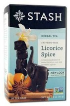 NEW Stash Tea Caffeine Free Herbal Tea Licorice Spice 20 Bags Count - £7.46 GBP