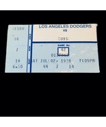 L.A. Dodgers vs Cubs 07/02/88 Baseball Ticket Stub Kirk Gibson 3-4 +2 RB... - €41,21 EUR