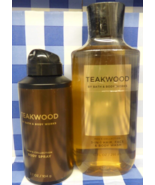 Bath and Body WorksTEAKWOOD 3-IN-1 Hair, Face &amp; Body Wash &amp; Body Spray S... - $27.16 CAD