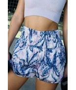 Medium Free People FP Movement Printed Way Home Shorts BNWTS White Combo - $509.32 MXN