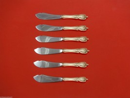 Monticello by Lunt Sterling Silver Trout Knife Set 6pc. HHWS  Custom Mad... - £474.15 GBP