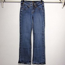 Jag J EAN S Women&#39;s (0P) L30 Bootcut Medium Blue Stretch J EAN S Low Rise Euc - $16.83