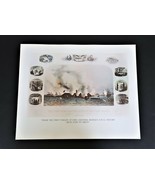 Vtg Lithograph Endicott &amp; Co Beekman St. NY From The First Volley at One... - $928.02 MXN