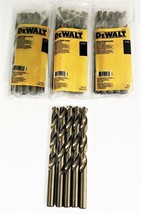 20 Dewalt 23/64" Gold Ferrous High Speed Steel Drill Bits Metal Hss Jobber - $45.99