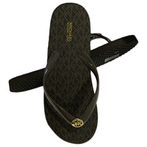 Nwt Michael Kors Msrp $69.99 Women&#39;s Black Flip Flops Sandals Size 7 9 - £27.87 GBP