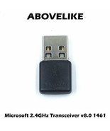 Microsoft 2.4G Transceiver v8.0 1461 USB Dongle Receiver Wireless Keyboard Mouse - $12.86
