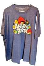 Angry Birds Phone App Smart Phone Video Game Gray T-Shirt Tee Shirt 2XL - £10.22 GBP