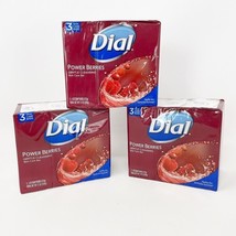 Lot 3 - Dial 3 Pack 4oz Power Berries Antioxidant Glycerin Soap Bars (9 bars) - £94.62 GBP