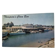 Postcard Thompson Brothers Clam Bar Wychmere Harbor Cape Cod MA Chrome Posted - £5.76 GBP