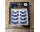 4 Pack - Eylure False Lashes, Luxe Silk Marquise with Adhesive Included - £11.96 GBP
