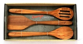 Cravings By Chrissy Teigen 3 Piece Olive Wood Kitchen 14 Inch Utensil Set - £29.74 GBP