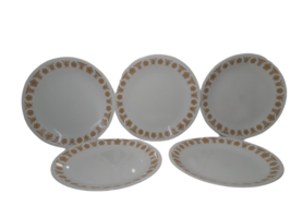 Vintage Corelle  Luncheon Plates, Butterfly Gold, Set of 5, 8.5", Made  in USA - $19.40
