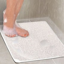 Non-Slip Shower Rug - For Shower or Bath (30 x 18) White - £7.98 GBP