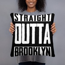 NYC Gift, Straight Outta BROOKLYN, Brooklyn Pillow, NYC  Pillow, New York City P - £22.75 GBP