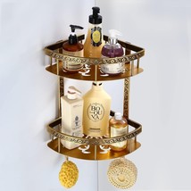 Shelf for Bathroom with Towel Hanger/Bathroom Organizer Double Tier Corn... - $83.92