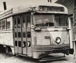 Capital Transit Co #1430 PCC Streetcar Train B&amp;W DC Transit Photo Rockhill - £7.32 GBP