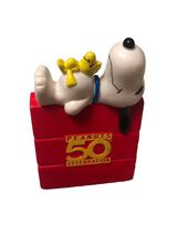 PEANUTS Snoopy plastic 50th Anniversary Doghouse Woodstock - $11.48 CAD