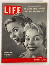 VTG Life Magazine November 29 1954 Broadway Twins Tani and Dran Seitz No Label - £10.43 GBP